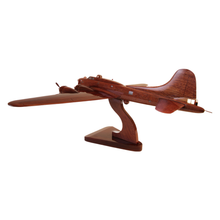 Load image into Gallery viewer, B17 Flying Fortress Mahogany Wood Desktop Airplane Model