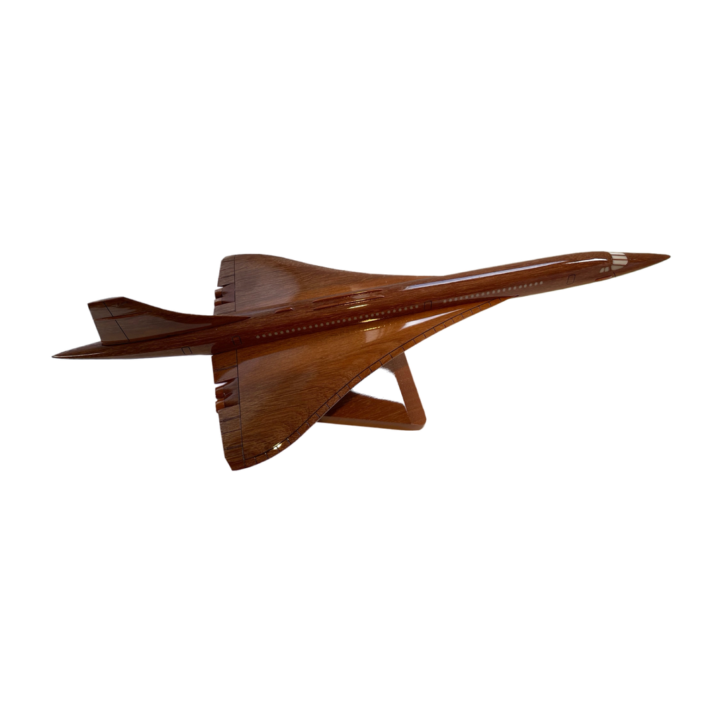 Concorde Limited Edition Mahogany Wood Desktop Airplane Model