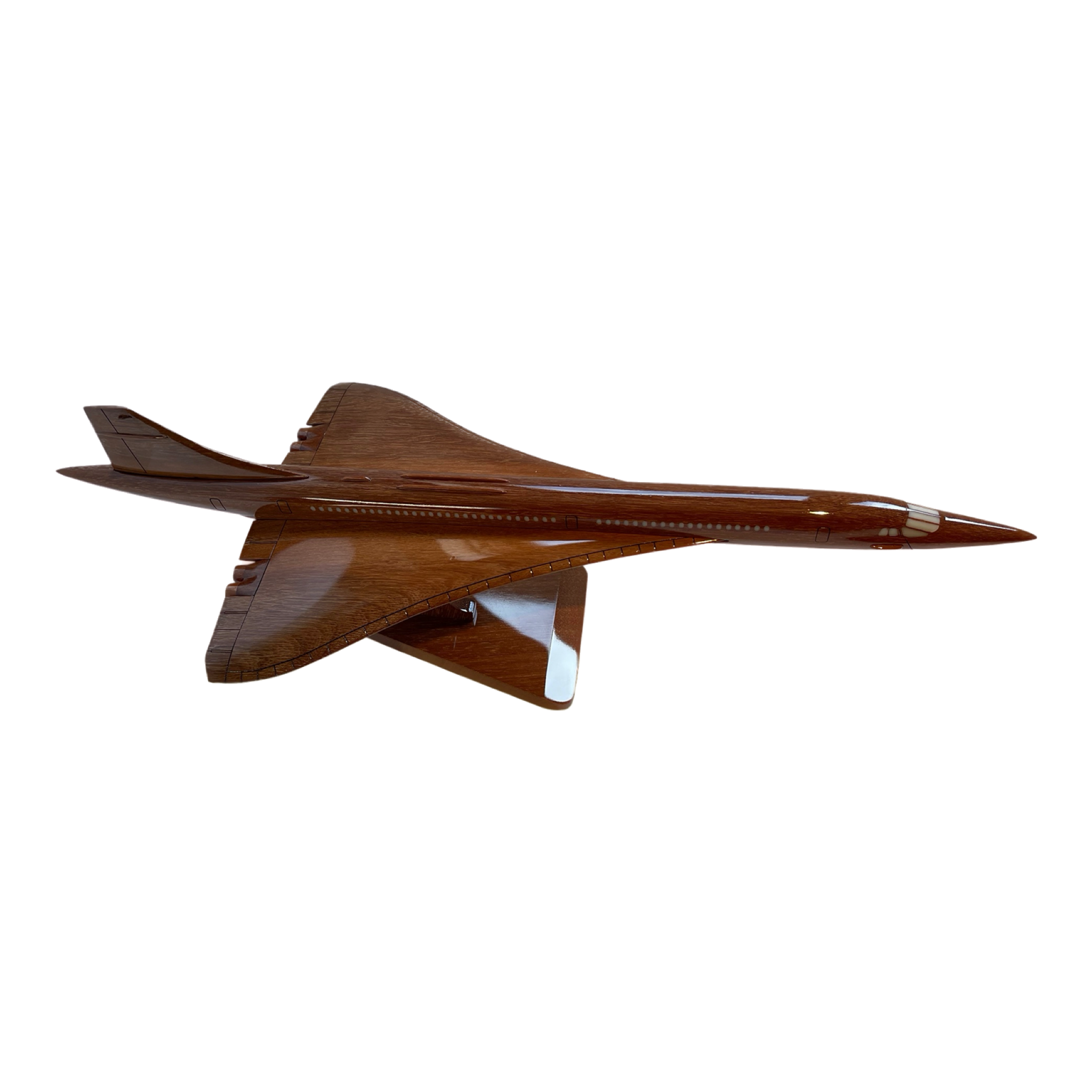 Concorde Limited Edition Mahogany Wood Desktop Airplane Model
