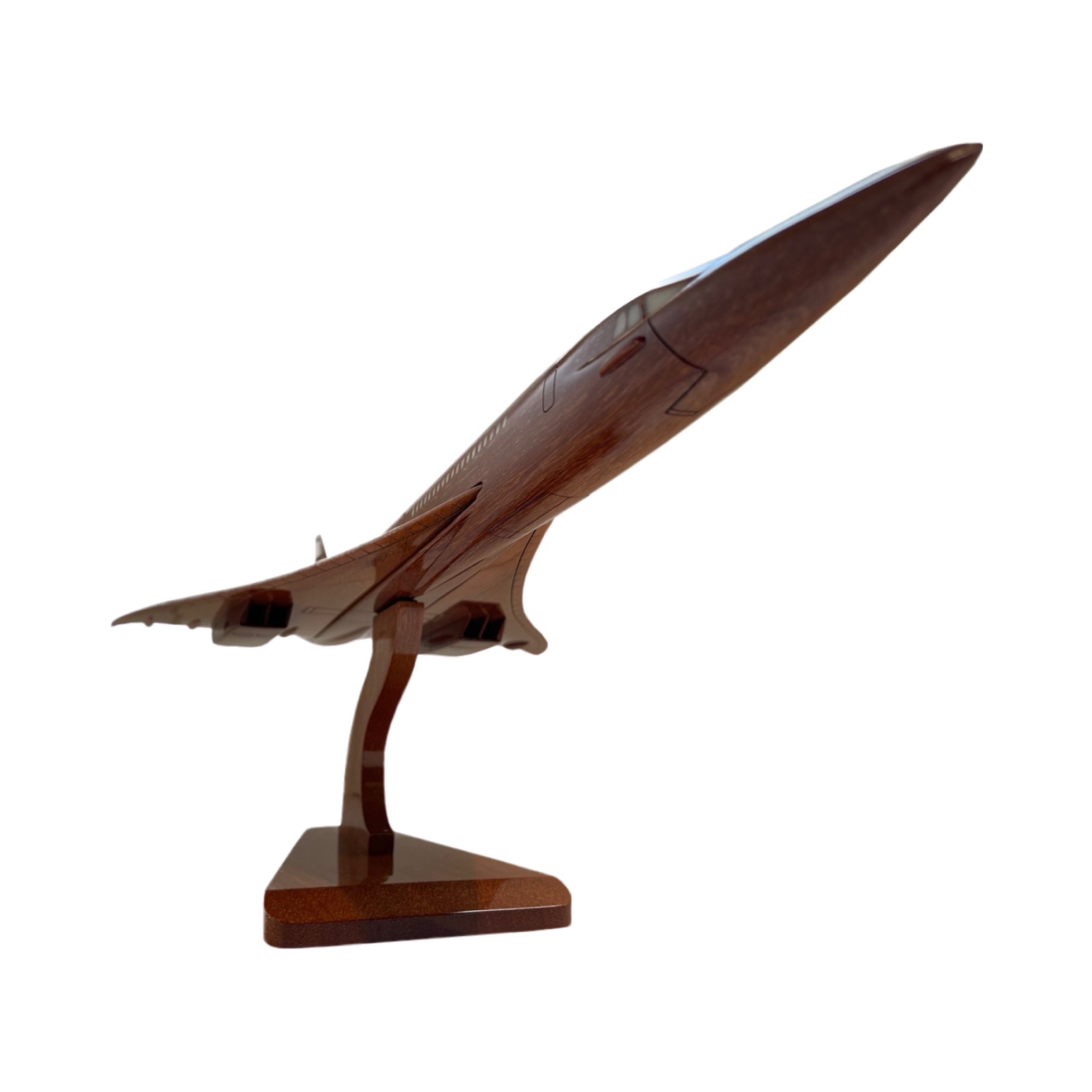 Concorde Limited Edition Mahogany Wood Desktop Airplane Model