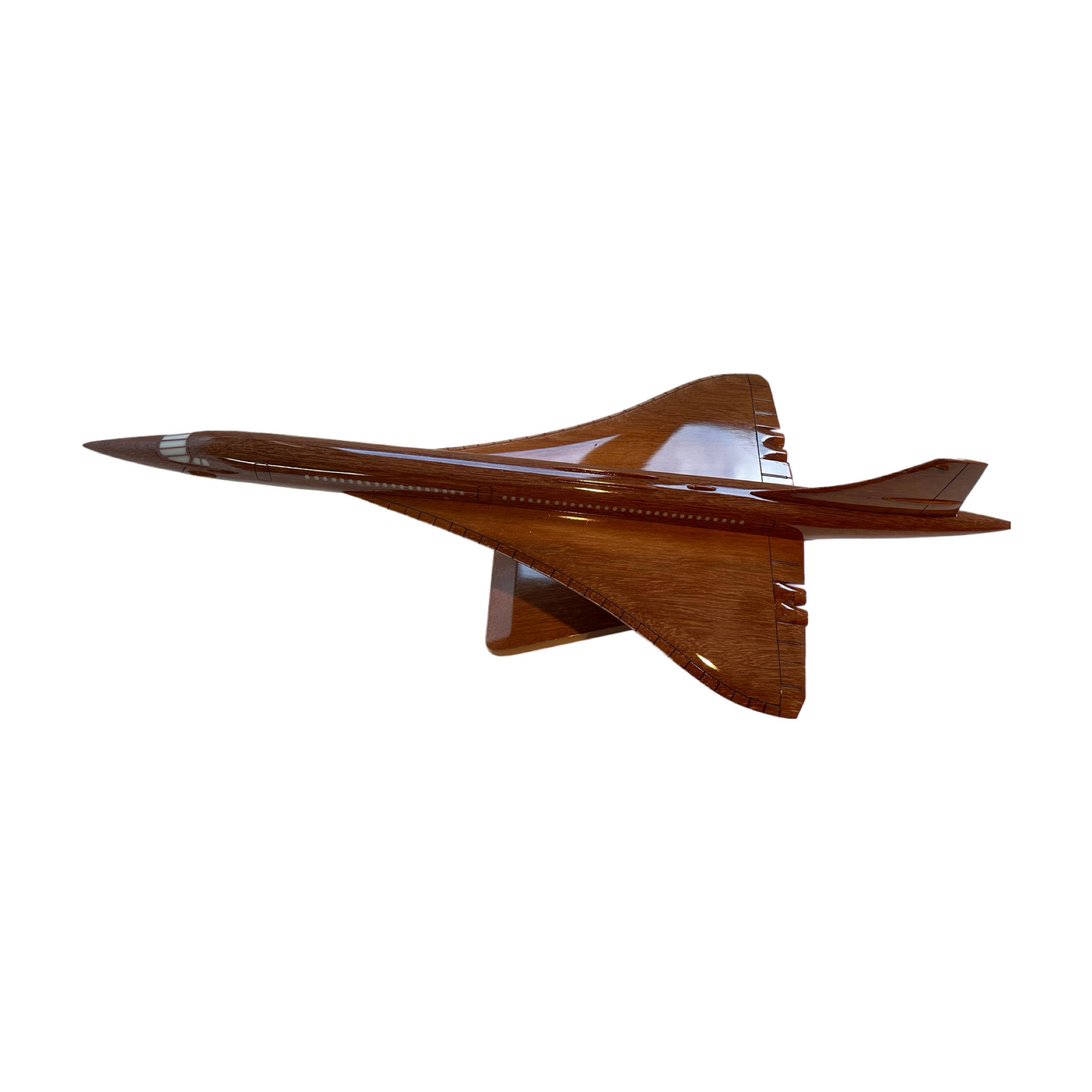 Concorde Limited Edition Mahogany Wood Desktop Airplane Model