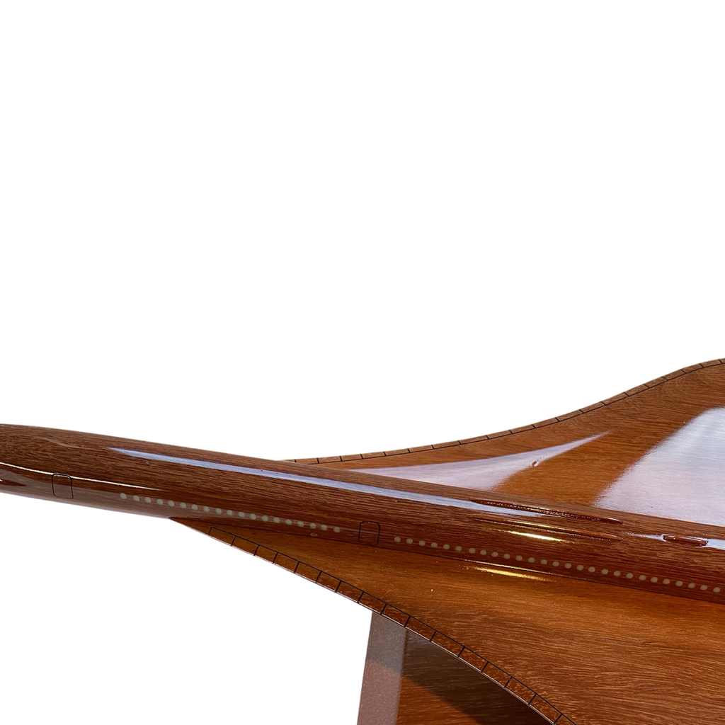 Concorde Limited Edition Mahogany Wood Desktop Airplane Model