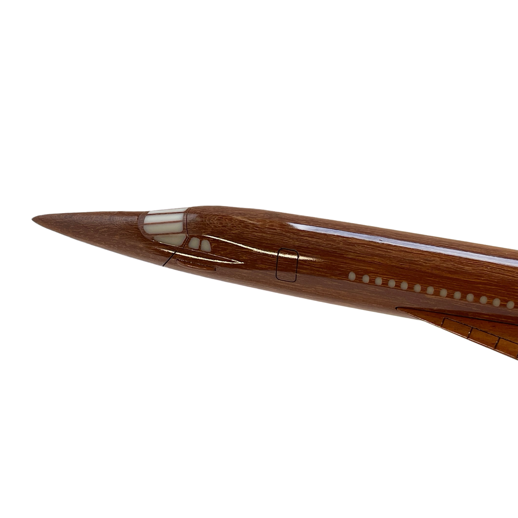 Concorde Limited Edition Mahogany Wood Desktop Airplane Model