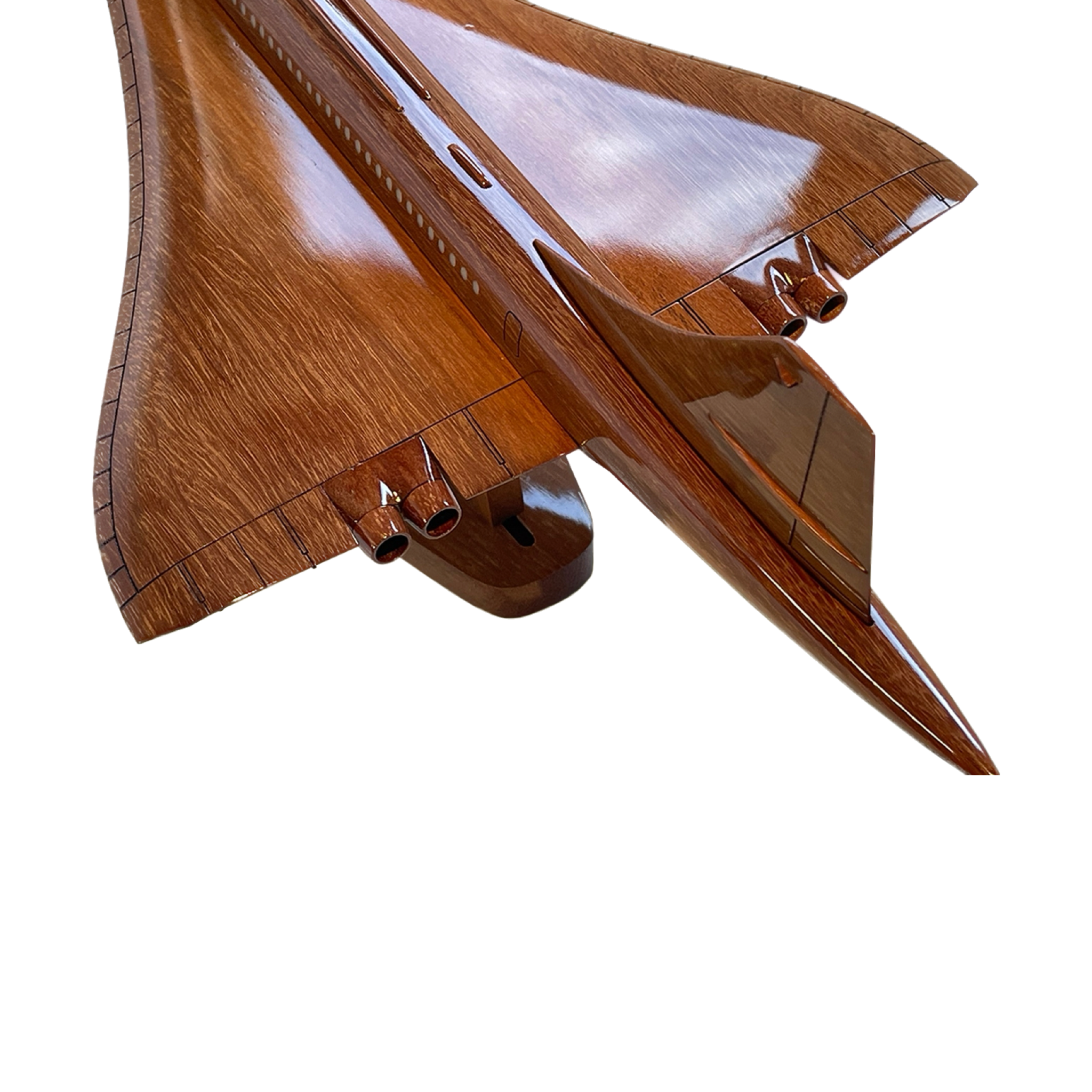 Concorde Limited Edition Mahogany Wood Desktop Airplane Model
