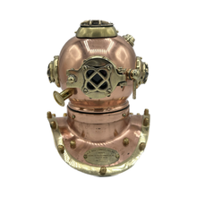 Load image into Gallery viewer, Small Diving Helmet (Copper with brass)