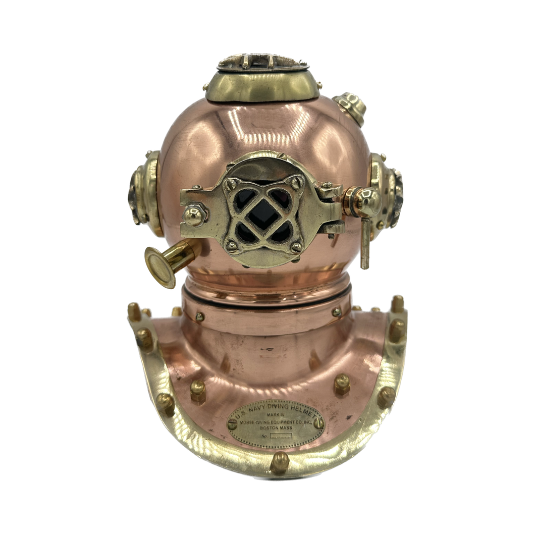 Small Diving Helmet (Copper with brass)