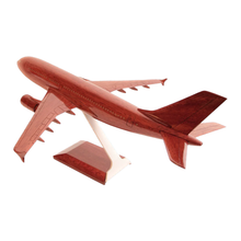Load image into Gallery viewer, Airbus A-310-300 Jumbo Jet Mahogany Wood Desktop Aircraft Model