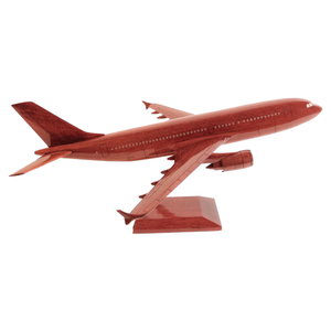 Airbus A-310-300 Jumbo Jet Mahogany Wood Desktop Aircraft Model