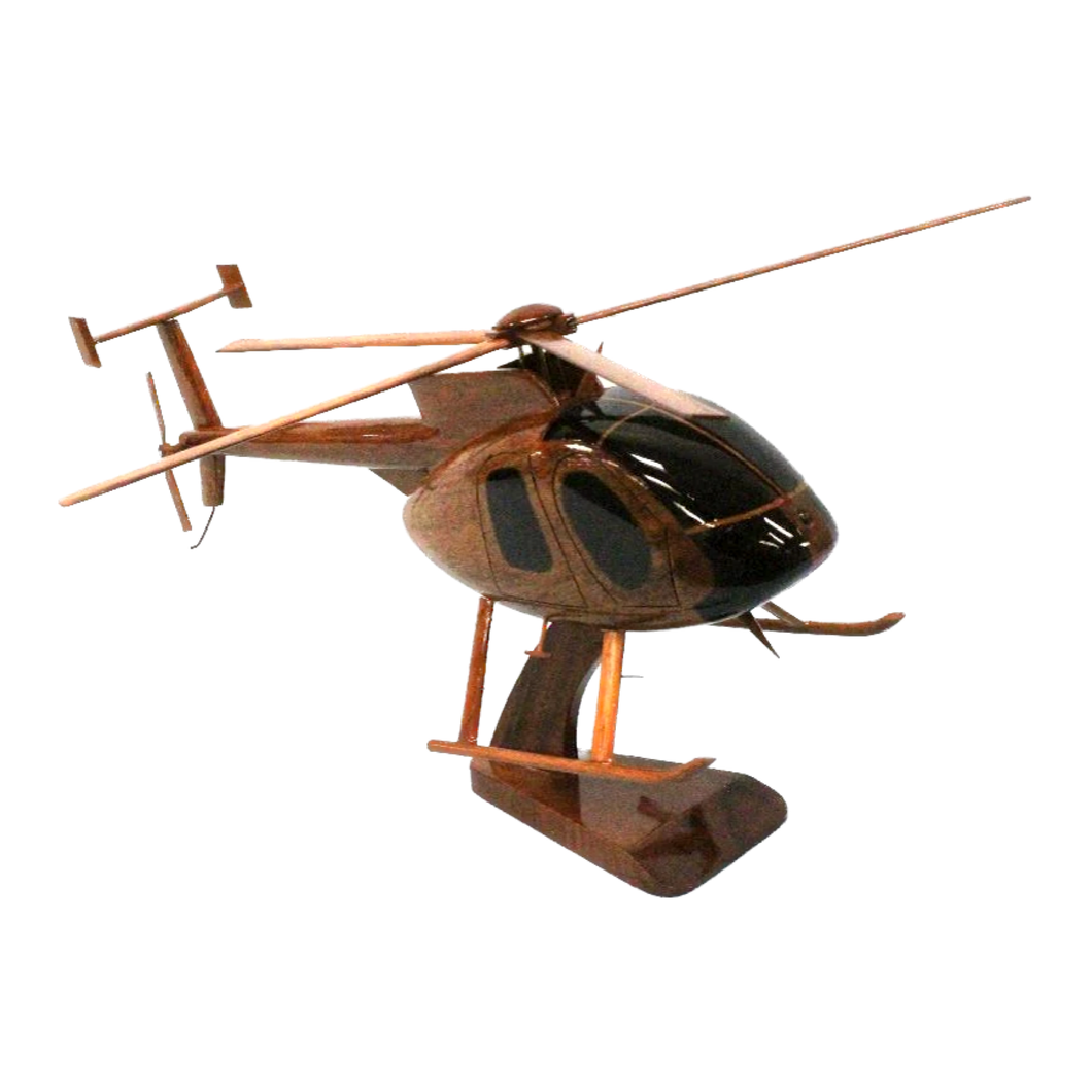 Md530 Mahogany wood desktop Helicopter model.