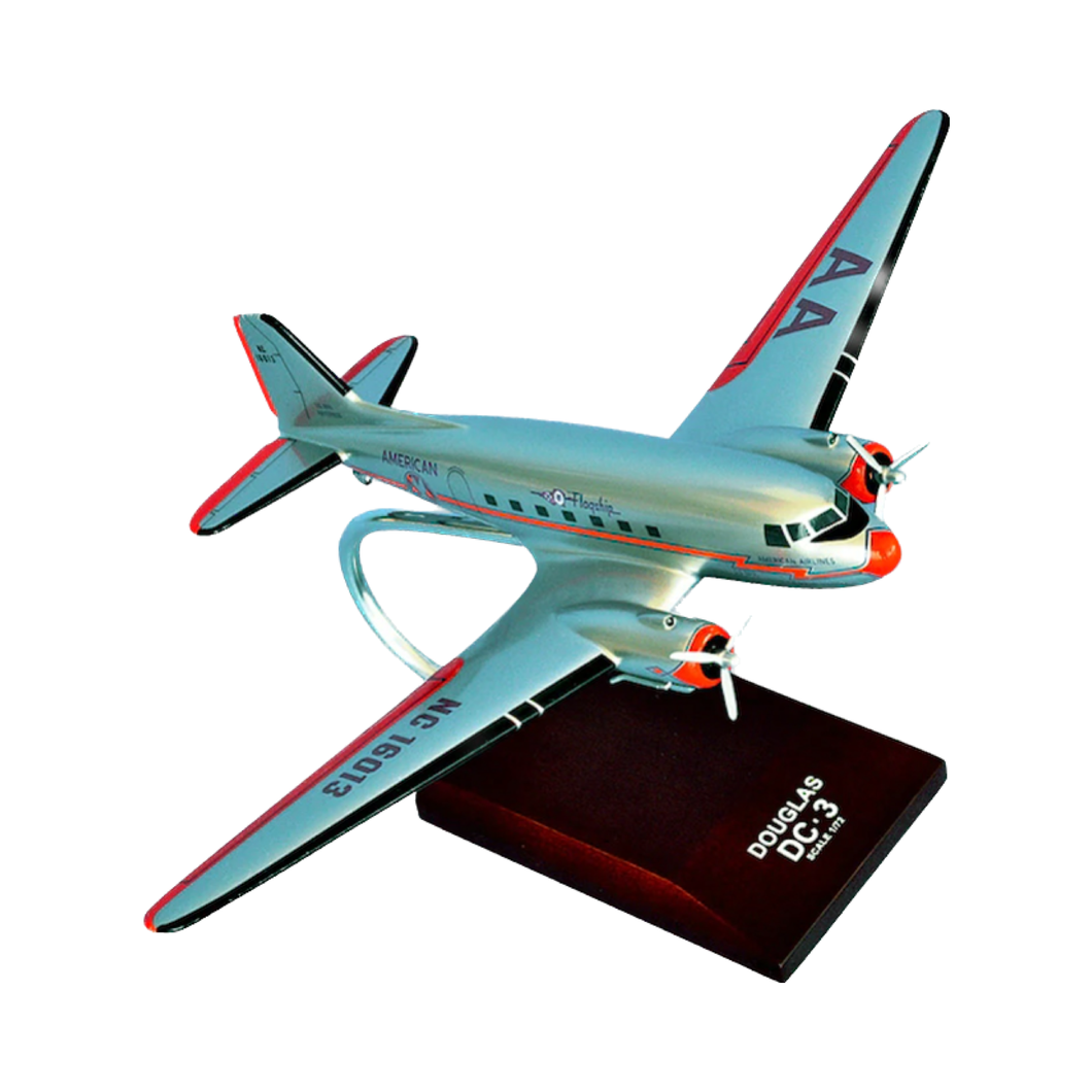 Douglas DC-3 American Painted Aviation Model Custom Made for you