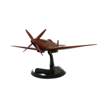 Load image into Gallery viewer, MK IX Spitfire 25 inch wingspan  Mahogany Wood Desktop Airplane Model