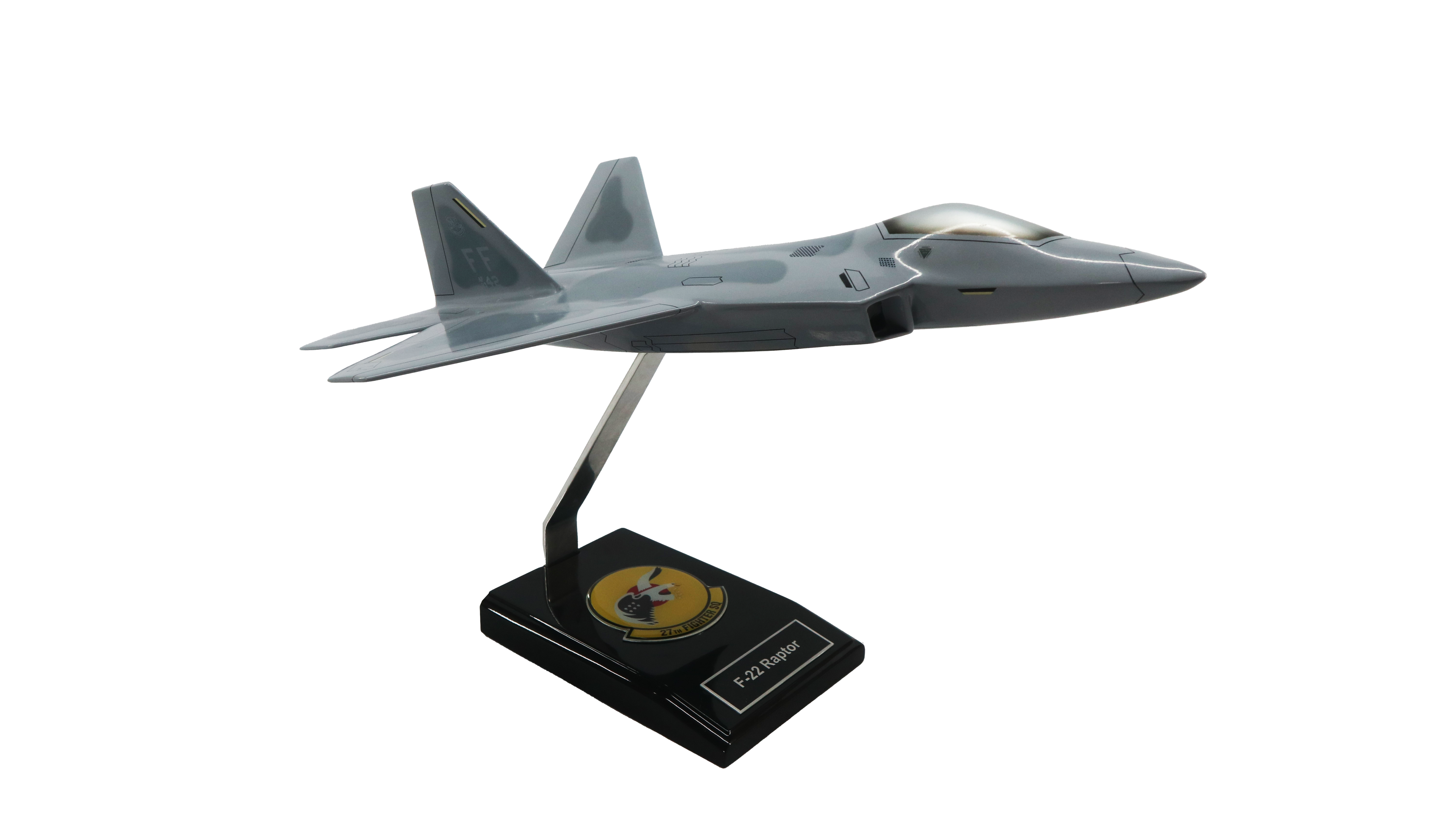 F-22 Raptor 148 43d Fighter Squadron Painted Aviation Model Custom Made for you