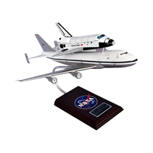 Load image into Gallery viewer, Boeing NASA B747 with Shuttle Wood Desktop Model Custom Made for you