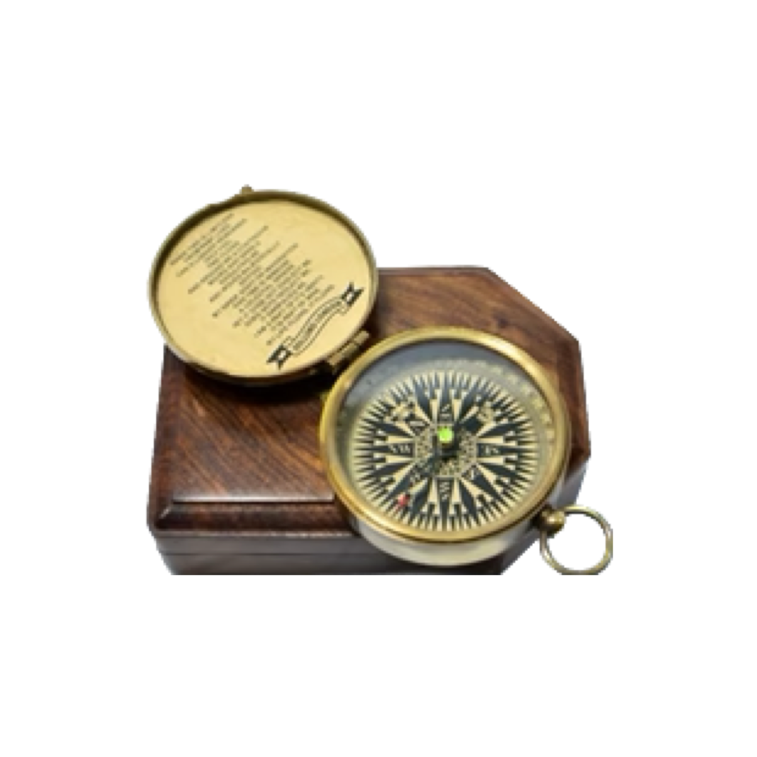 Dollond London Poem Compass with box