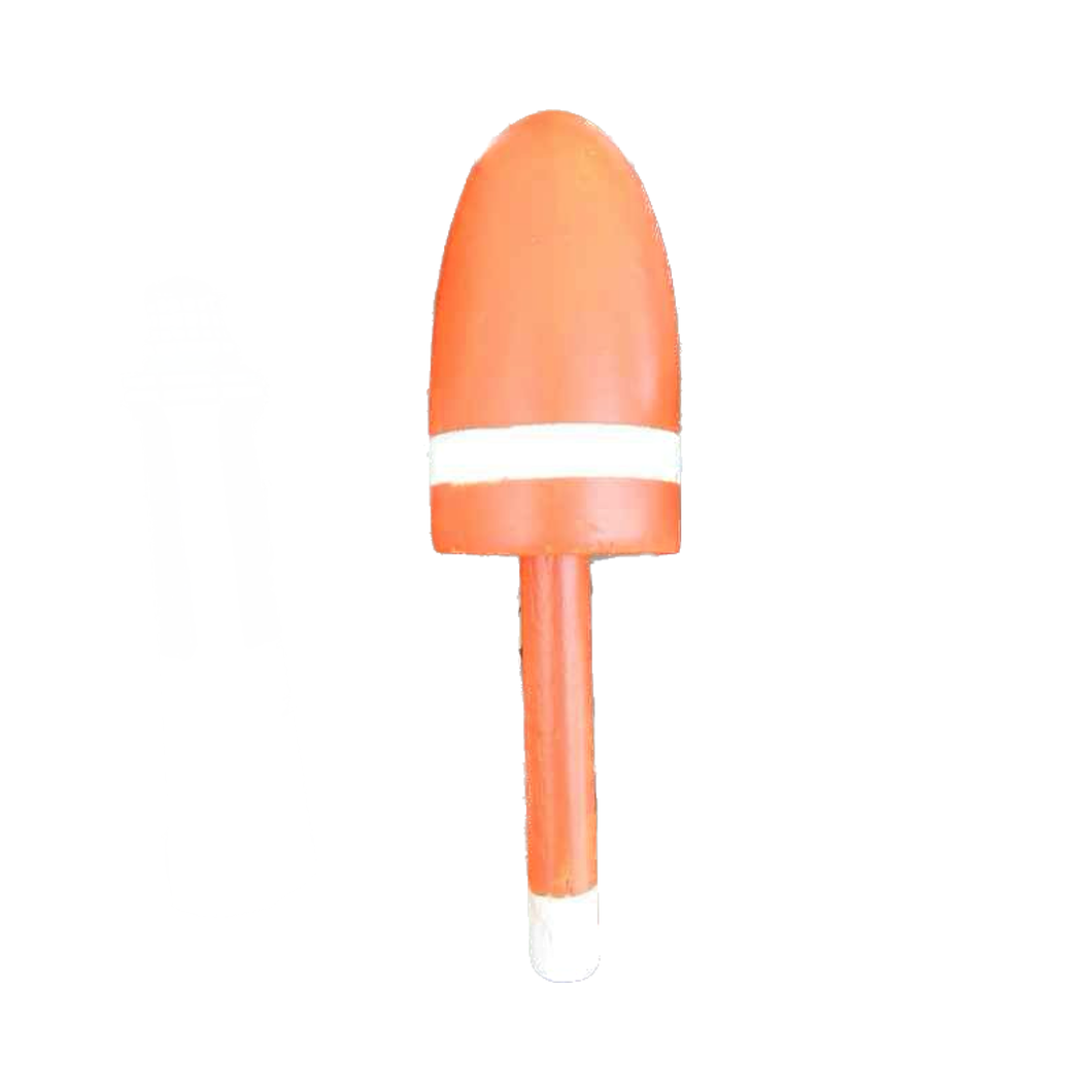 Wooden Orange Lobster Trap Buoy Christmas Tree Ornament