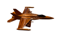 Load image into Gallery viewer, F18 Hornet Mahogany Wood Desktop Airplane Model