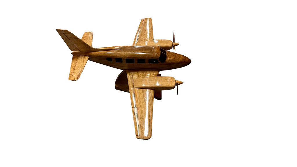 Piper Navajo Mahogany wood Airplane model
