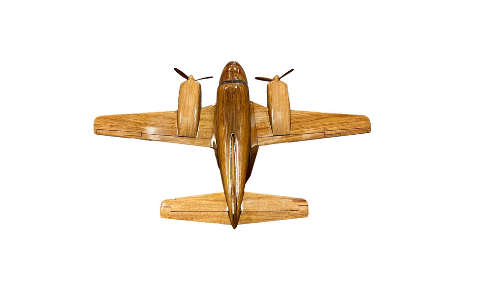 Piper Navajo Mahogany wood Airplane model