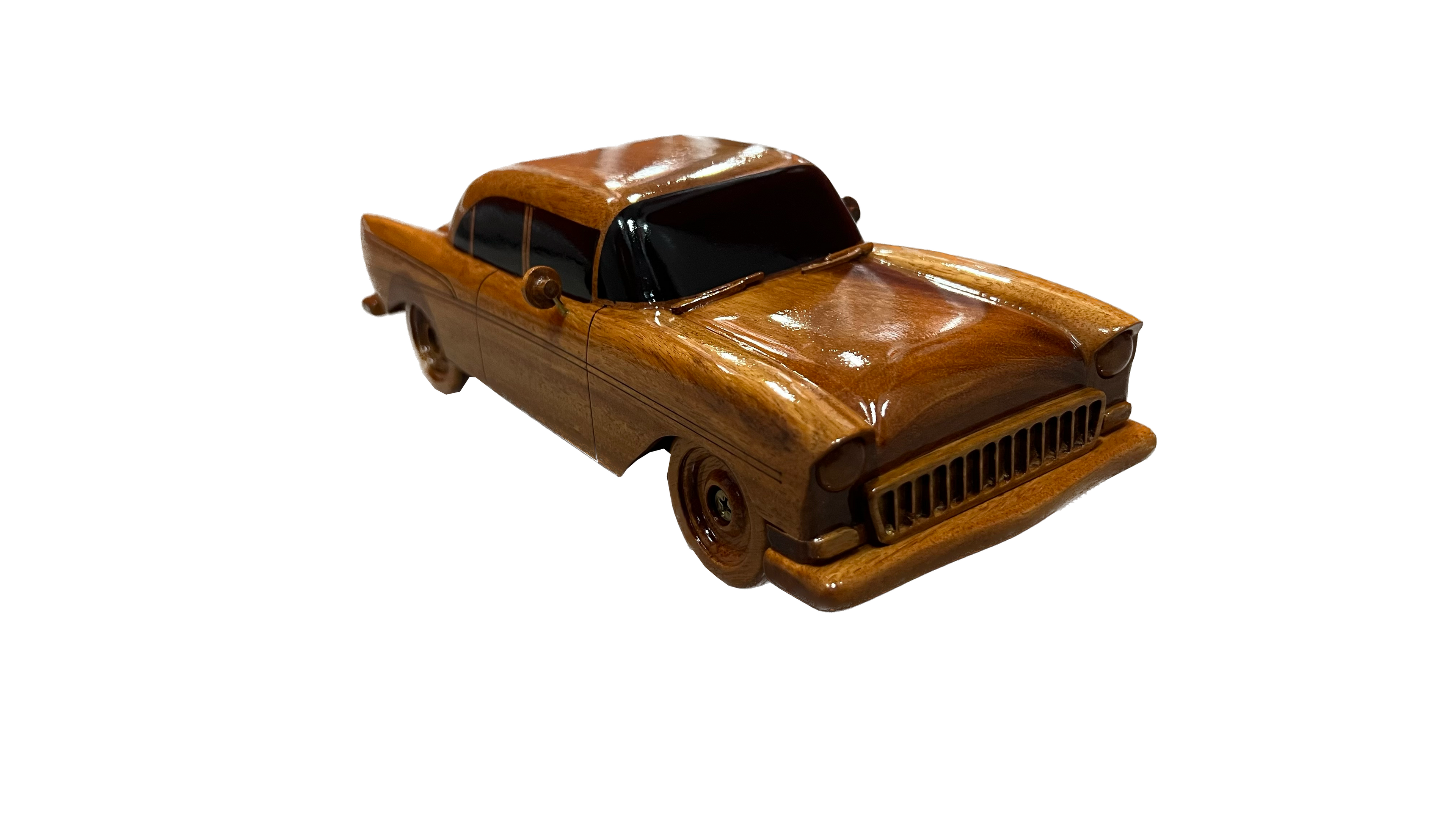 Chevy Bellair Mahogany Wood Desktop Model