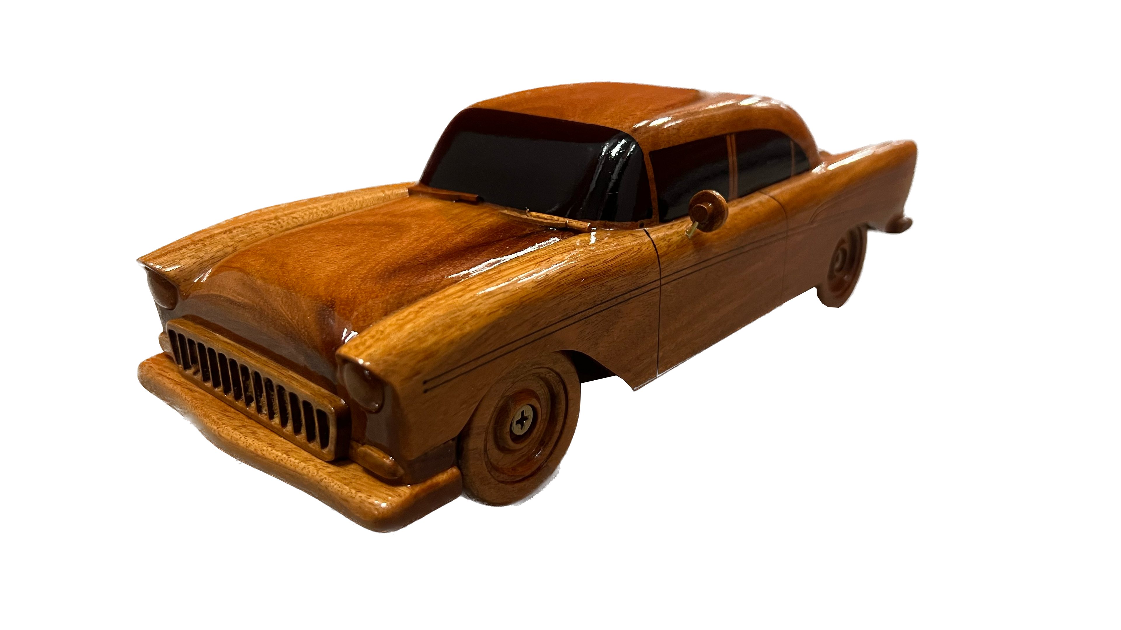 Chevy Bellair Mahogany Wood Desktop Model