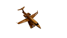 Load image into Gallery viewer, Lear45  Mahogany Wood Desktop Airplane Model