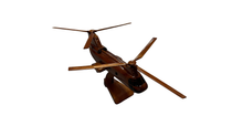 Load image into Gallery viewer, CH46 Sea knight Mahogany Wood Desktop Helicopter Model
