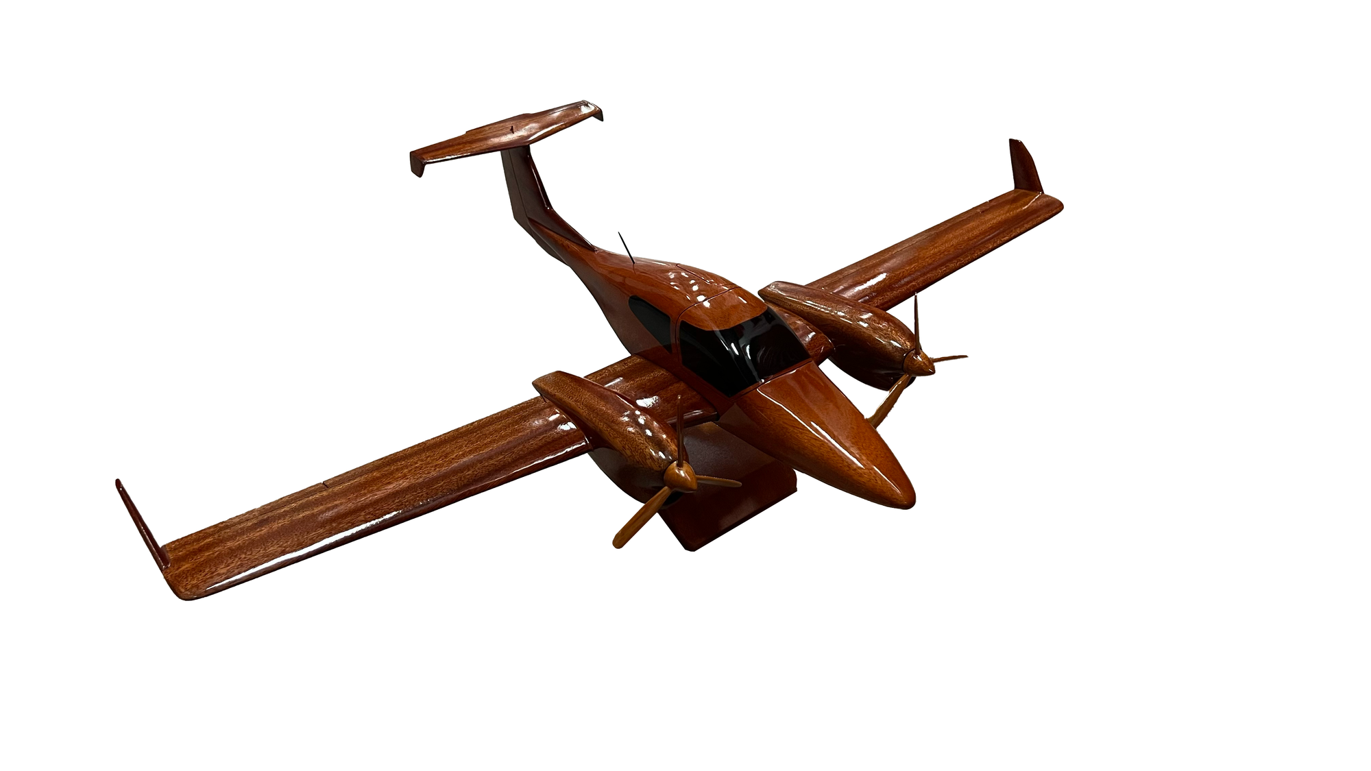 Diamond DA42 Mahogany Wood Desktop Airplane Model