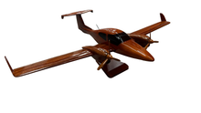 Load image into Gallery viewer, Diamond DA42 Mahogany Wood Desktop Airplane Model