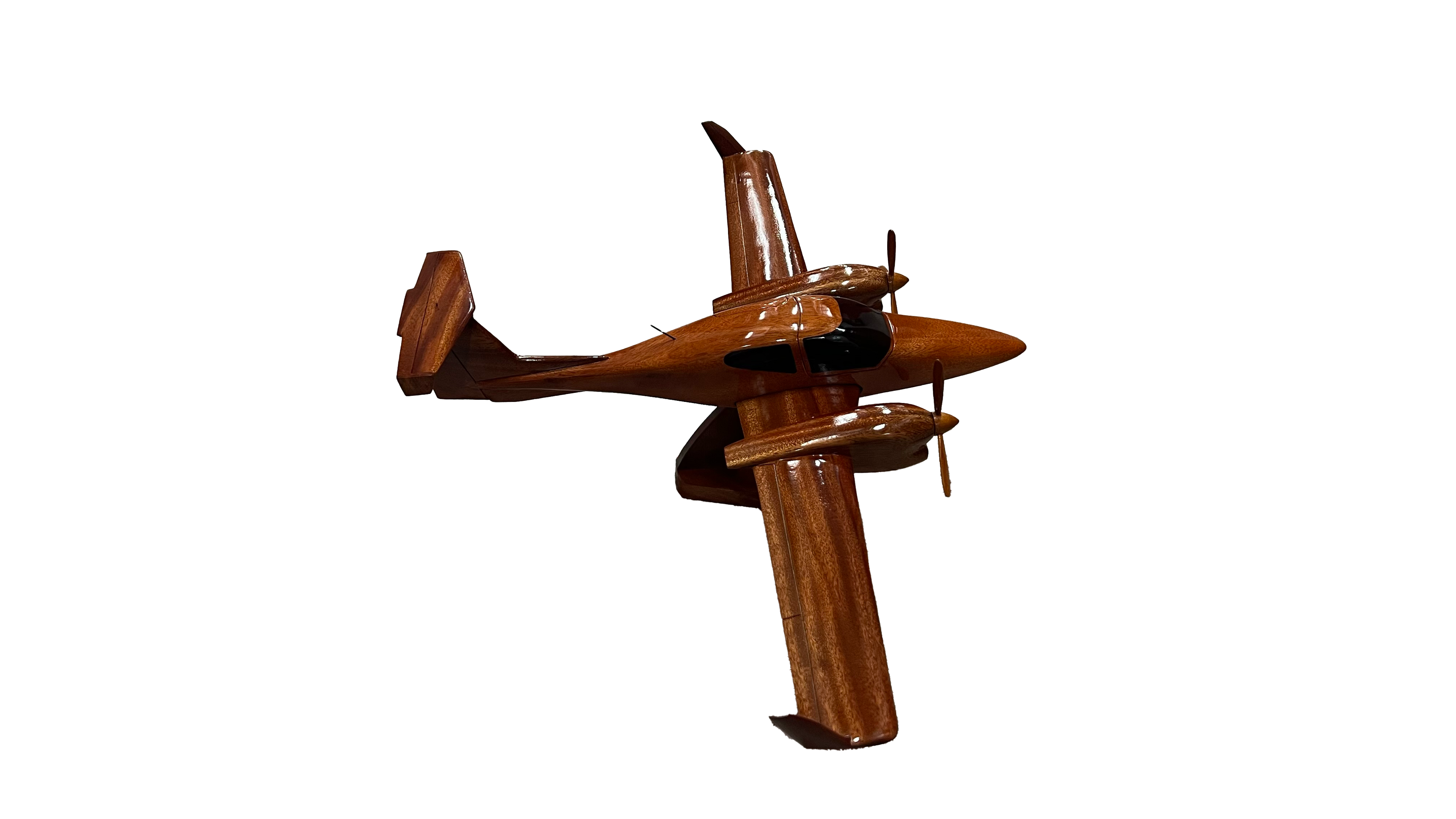 Diamond DA42 Mahogany Wood Desktop Airplane Model