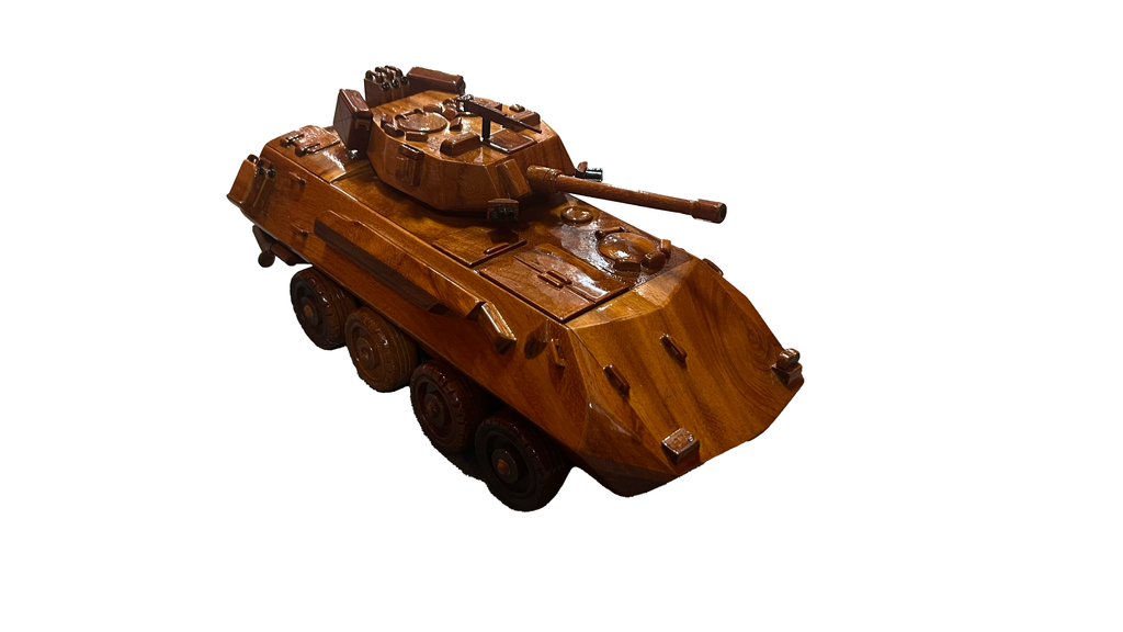 LAV25 vehicle Mahogany Wood Desktop Cars  Model