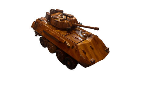 LAV25 vehicle Mahogany Wood Desktop Cars  Model