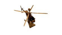 Load image into Gallery viewer, OH58 Kiowa Mahogany Wood Desktop Helicopter Model