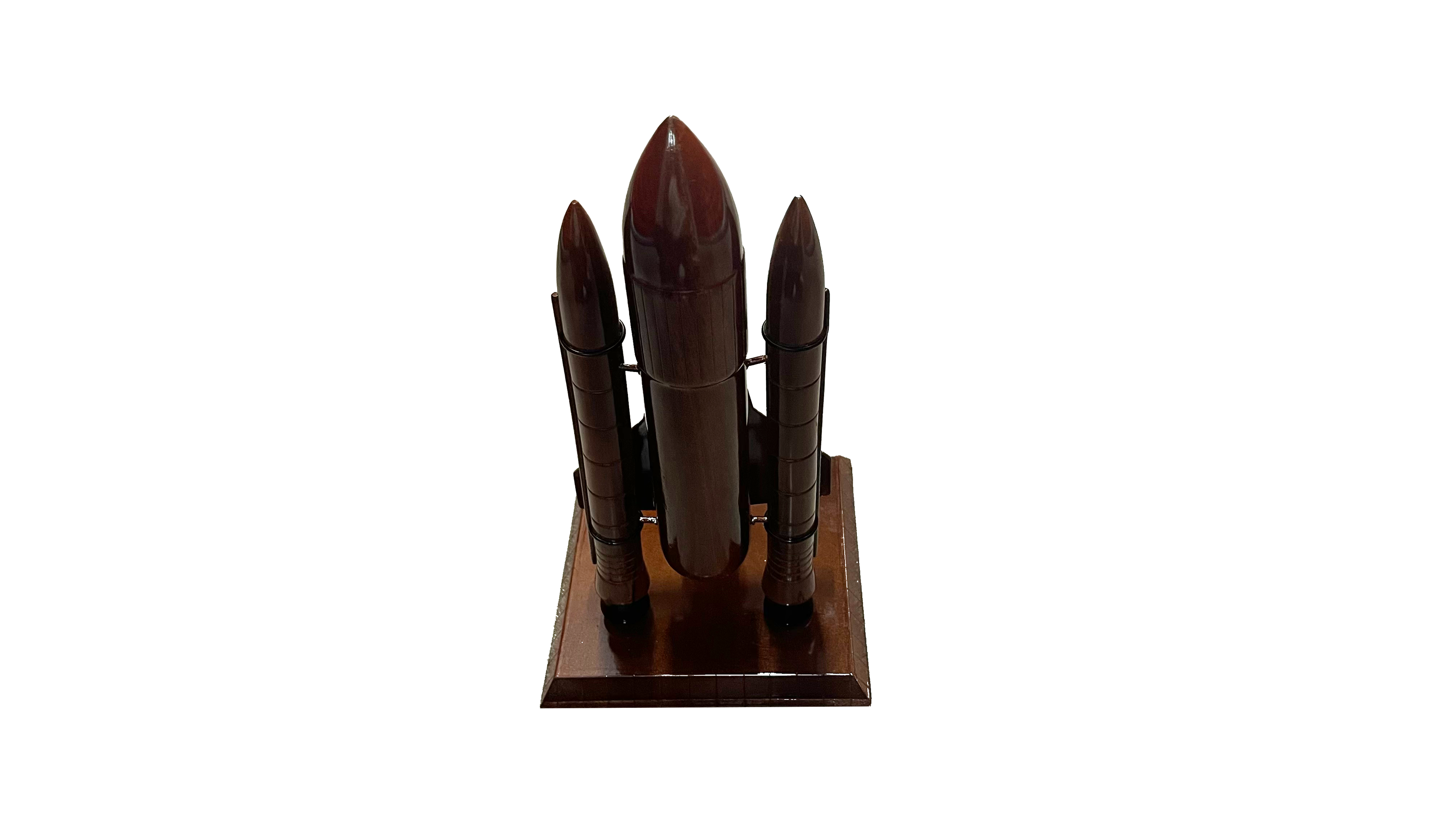 Space Shuttle Mahogany wood desktop Airplane  model.
