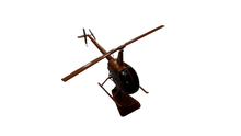 Load image into Gallery viewer, Robinson 22 Mahogany Wood Desktop Helicopters Model