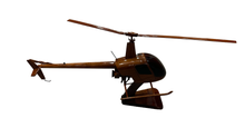 Load image into Gallery viewer, Robinson 22 Mahogany Wood Desktop Helicopters Model