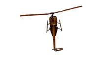 Load image into Gallery viewer, Robinson 22 Mahogany Wood Desktop Helicopters Model