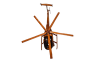 Load image into Gallery viewer, Md530 Mahogany wood desktop Helicopter model.