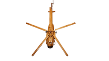 Load image into Gallery viewer, MI17 Mahogany Wood Desktop Helicopter Model