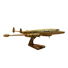 Load image into Gallery viewer, The Super Constellation Mahogany Wood Desktop Airplane Model