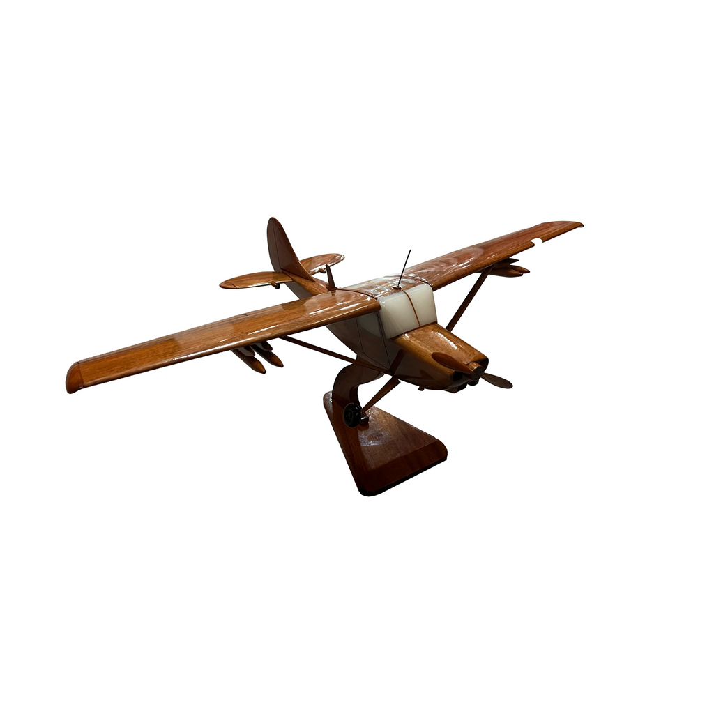 L19 Birddog Mahogany Wood Desktop Airplane Model