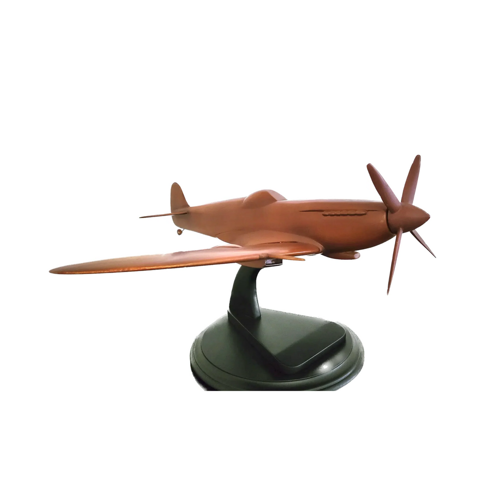 MK IX Spitfire 25 inch wingspan  Mahogany Wood Desktop Airplane Model