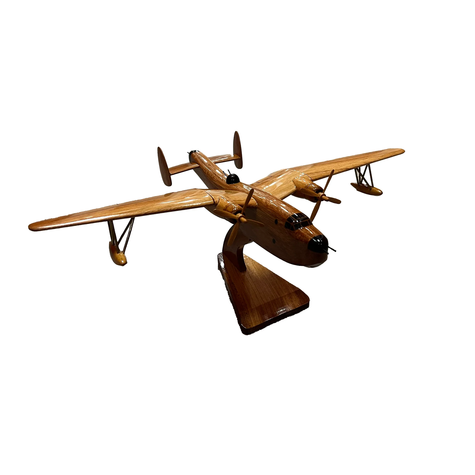 PBM Mariner Mahogany Wood Desktop Airplane Model
