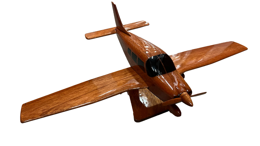 Piper Archer Mahogany Wood Desktop Airplanes model