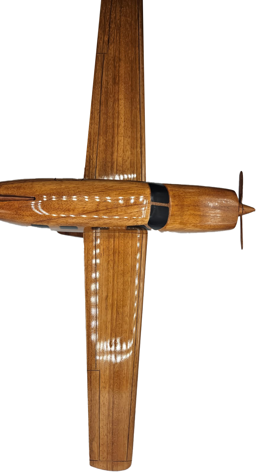 Piper Seminole Mahogany Wood Desktop Airplane Model