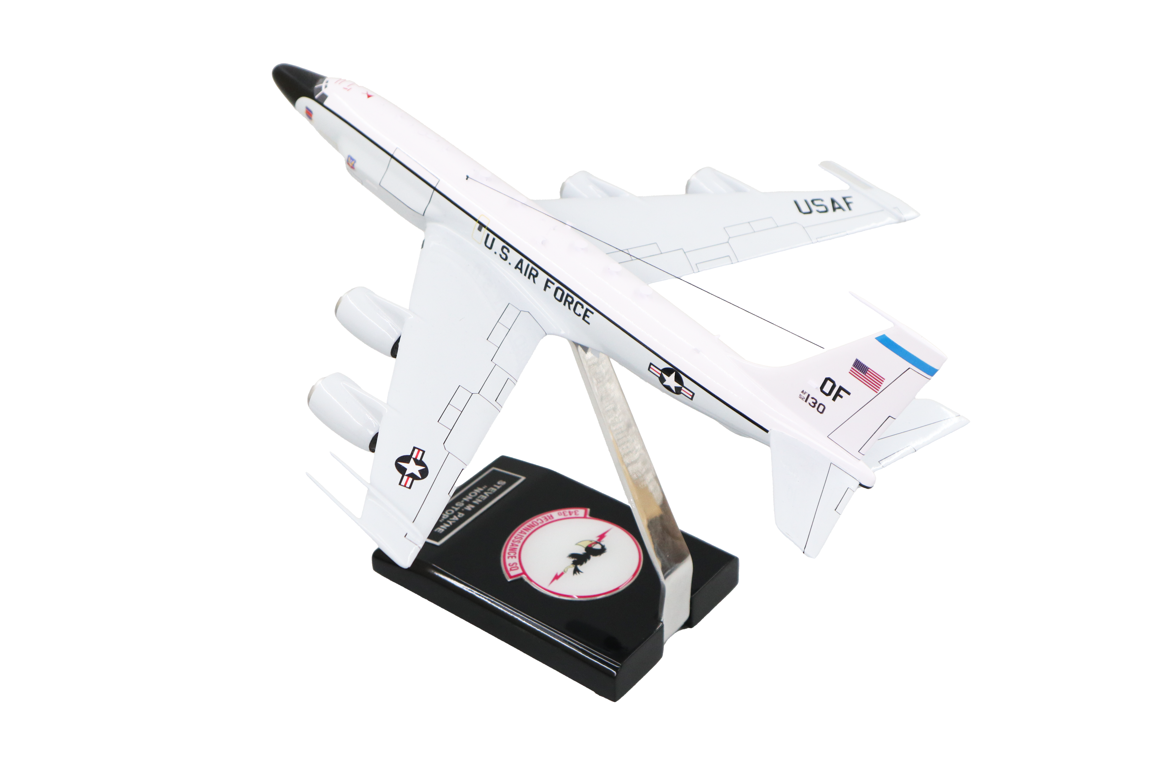 Boeing  RC-135V/W Rivet Joint New Engines Model Scale:1/100 Model Custom Made for you