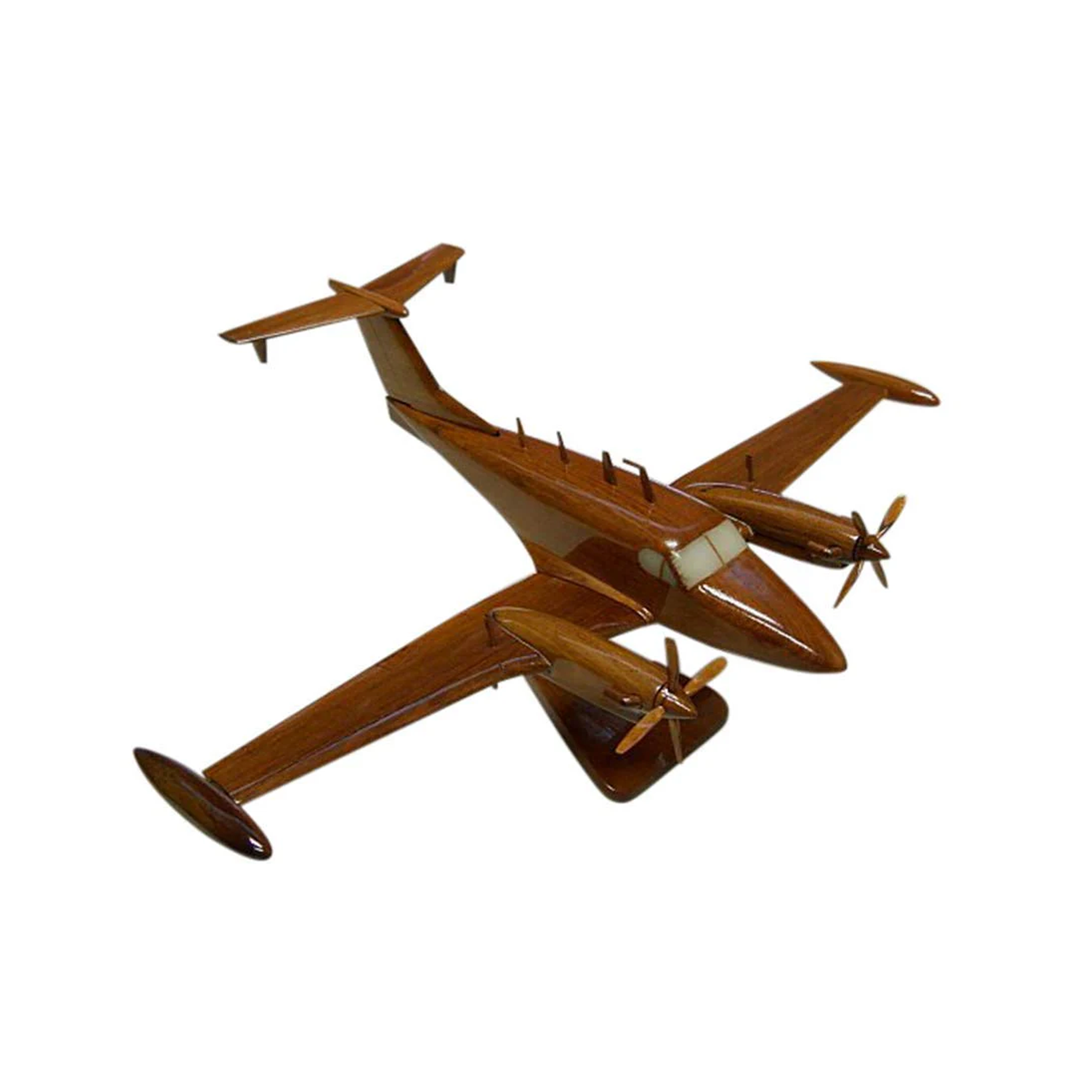 RC12 Guardrail Mahogany Wood Desktop Airplane Model