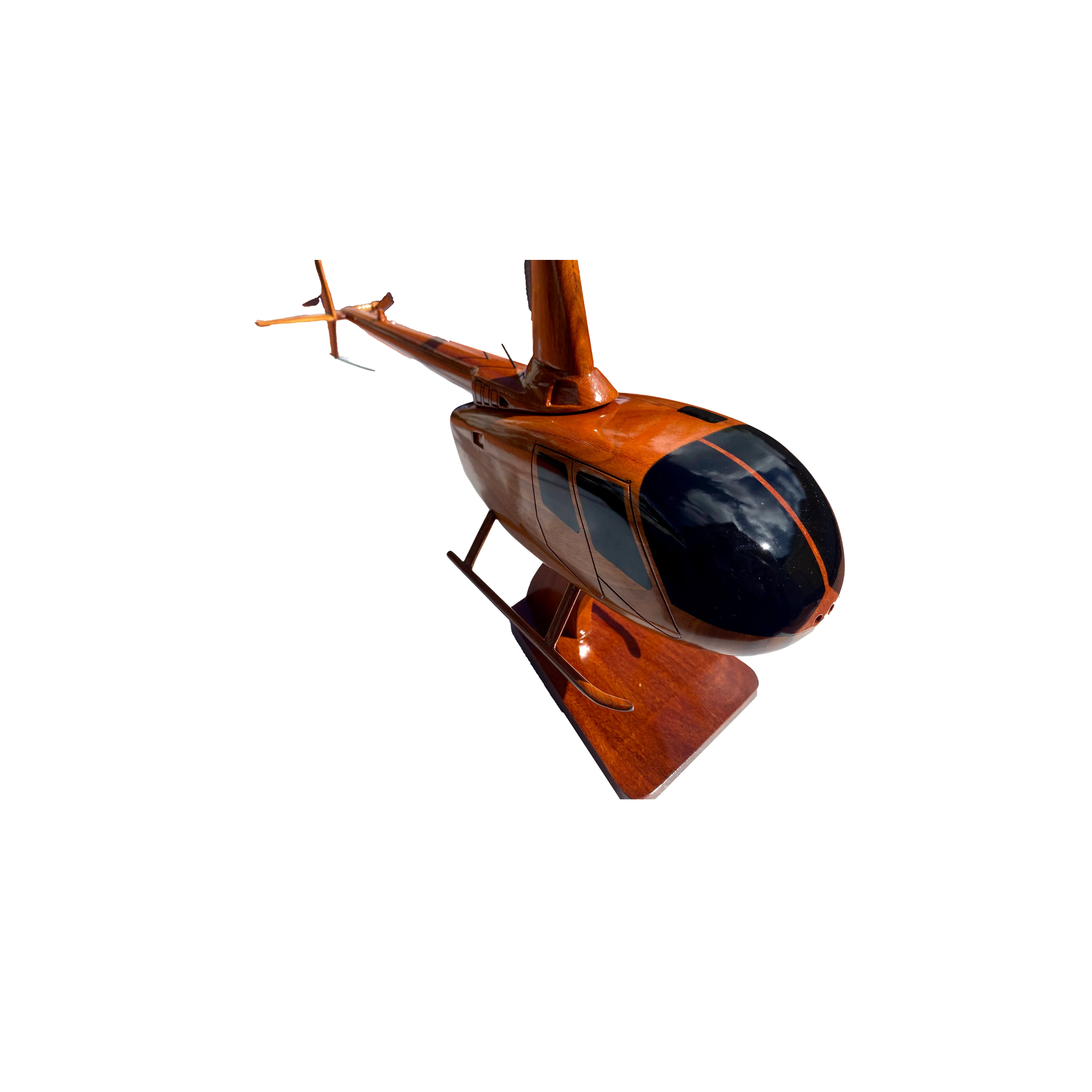 Robinson R-66 ( R66 ) Mahogany Wood Desktop Model