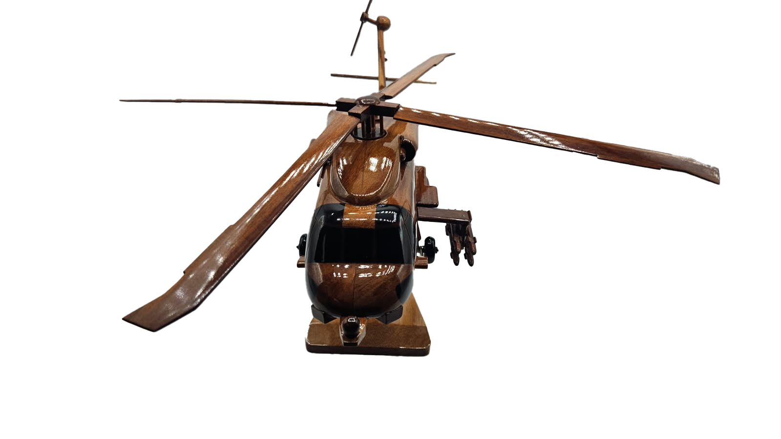 SH60 Seahawk Mahogany Wood Desktop Helicopter Model