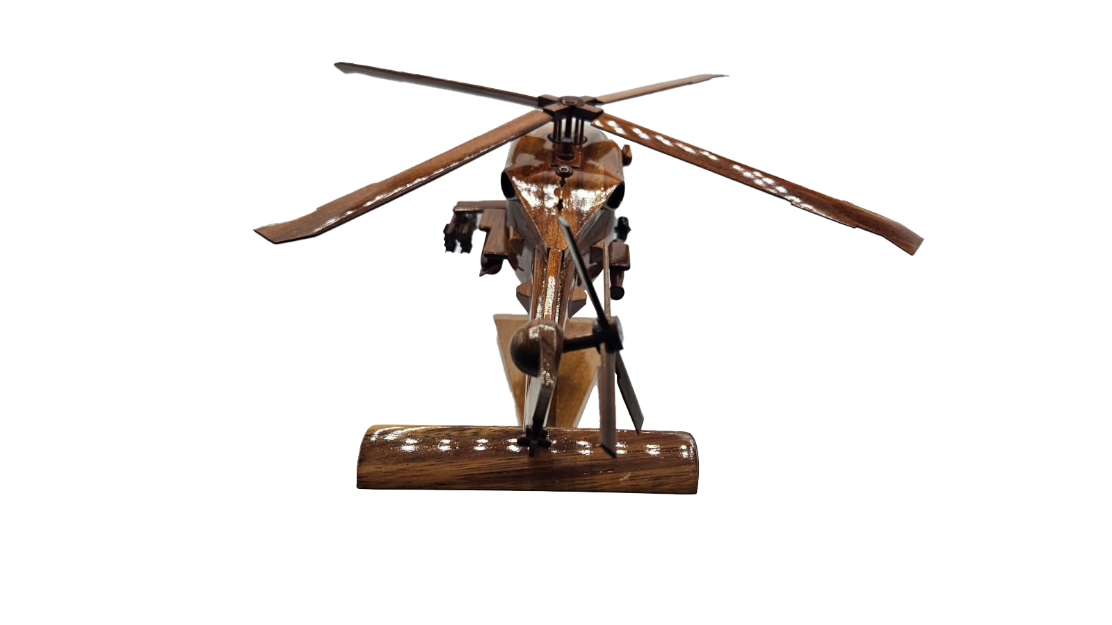 SH60 Seahawk Mahogany Wood Desktop Helicopter Model