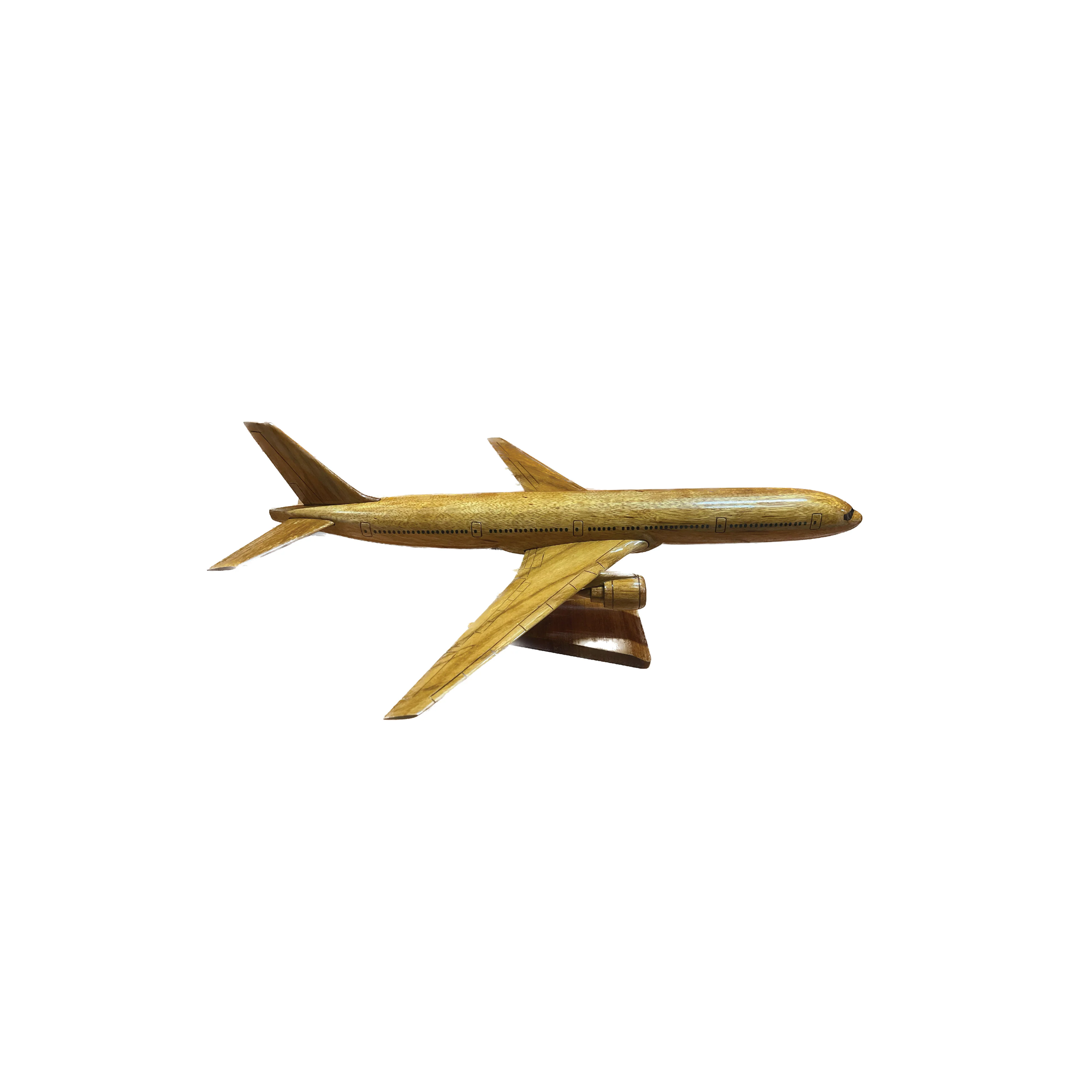 The Boeing 777 Mahogany Wood Desktop Airplane Model